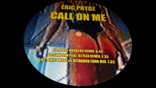 Eric Prydz Call On Me Vinilo Maxi Impecable France 2004