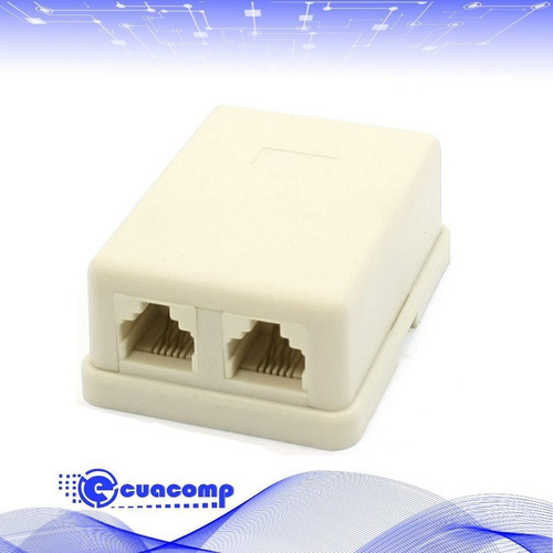 Splitter Adsl Para Línea Telefónica E Internet 2 Puertos