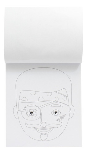 Pintura Facial Infantil Com Molde - Livro Infantil Com Desenhos E Canetinha Para Pintar O Rosto Meninas E Meninos Criativo, Experiência Lúdica