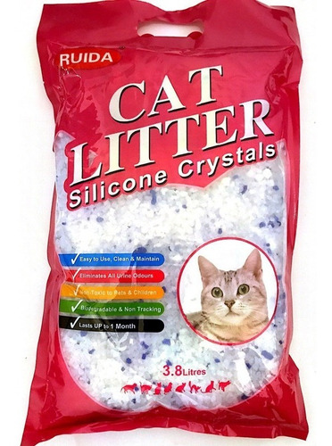 Piedras Sílica Gel Gatos Sanitaria Cat Litter 3.8lts+envío G
