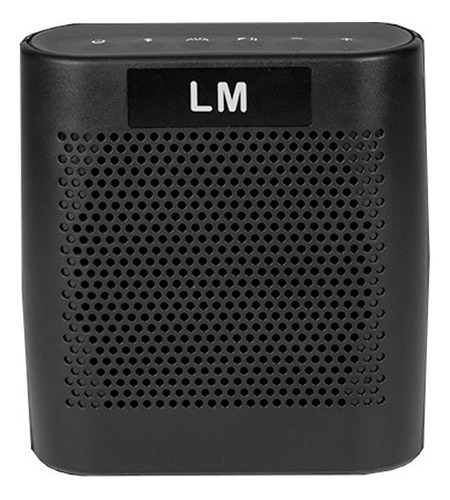 Bocina Bluetooth Lm-9700 Sound Portátil Recargable Aux Color Negro