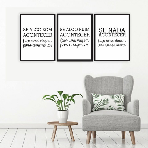 Plaquinha Quadro Mdf 20x30cm Viajar Viagem Frase Turismo