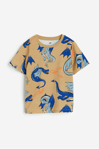 Franela H&m Niños Diseño Dragones