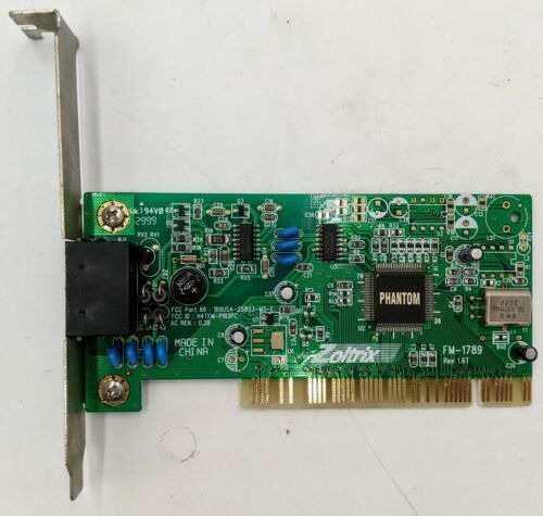 Placa Pci Zoltrix Phantom Fm-1789 Rj11 56k Speaker