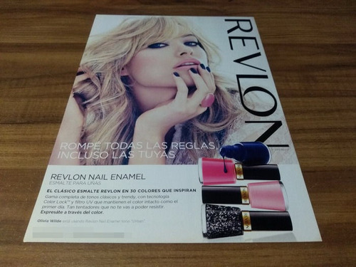 (pg627) Olivia Wilde * Publicidad Revlon