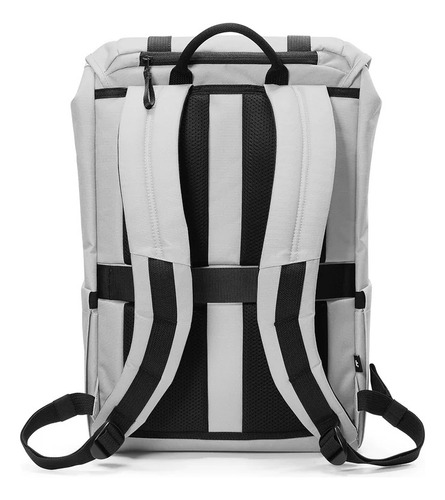 Mochila Vintage Tomtoc 22 Litros Para Notebook 16'' Gris Diseño de la tela Liso