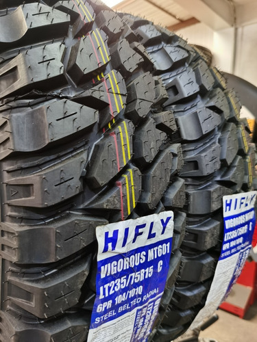 Paquete De 2 Llantas 235/75 R15 Hifly Mt601 104/101q Msi
