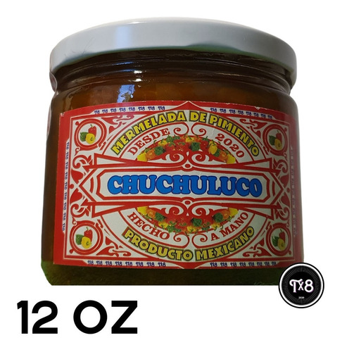 Mermelada Artesanal De Pimiento Morrón - 100% Natural 12  Oz