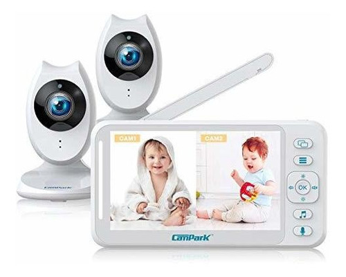 Campark Baby Monitor With Two Cameras, Video Baby