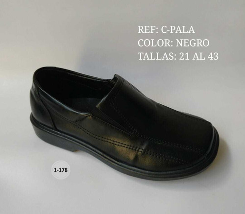 Zapato Oxfords Para Niño Niños Pequeños Color Negro