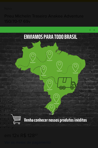 Pneu Michelin Road 6 F 120/70 Zr17 58w Tl Dianteiro