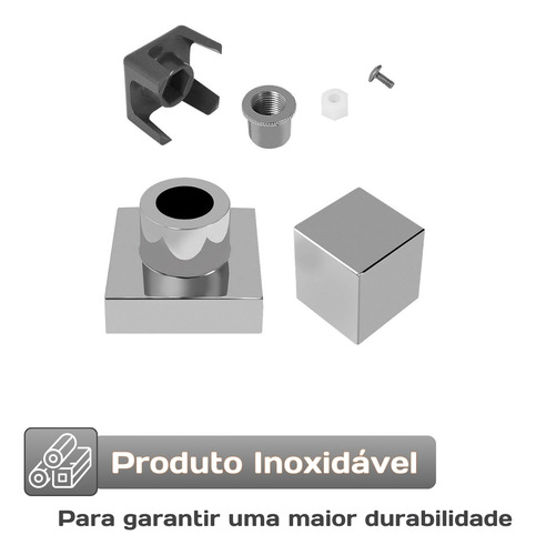 Kit Base Misturador + Acabamento Cromado Padrão Deca