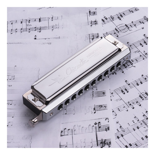 Swan Armónica Cromática 10 Agujeros 40 Tonos Llave C Plata W