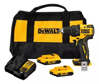 Taladro Atornillador Atomic 20v + 2 Bat Dewalt Dcd708d2-b2