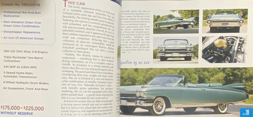 Catálogo Subasta Autos Colección Gooding & Company 2009 C3 (Usado)