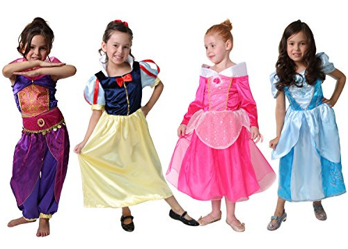 Classic Storybook Princess Vestido 4 Pack Set 6 8 Azul ...