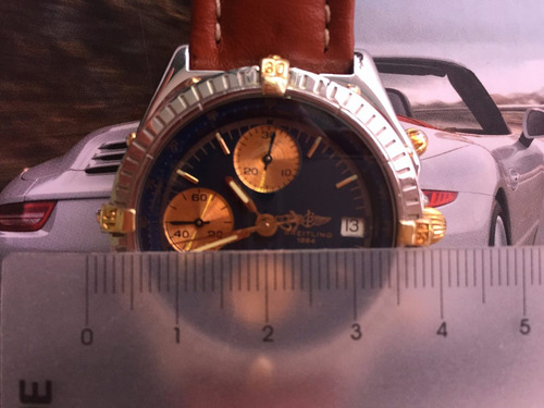 Relógio Breitling Automático 38mm, Safira Aço E Ouro.