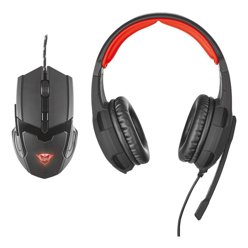 Auricular + Mouse Trust Gxt 784 Gamer Pc Ps4 Combo