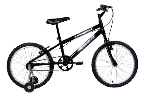 Bicicleta Aro 20 Infantil Mtb Boy Com Roda Lateral Cor Preto