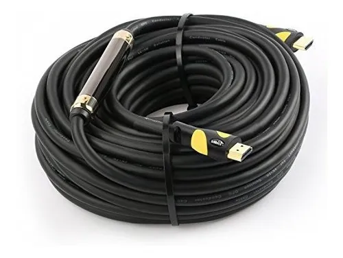 Cable Hdmi De 75 Pies Amarillo Con Amplificador De Señal - 4