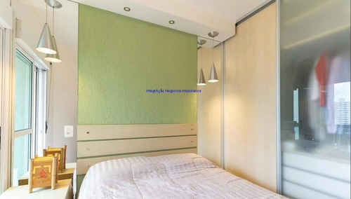 Imagem 16 de 25 de Apartamento 56m², 02 Dormitórios, 02 Banheiros E 01 Vaga Na Garagem. Condomínio Com Portaria, Segurança 24hrs, Piscina, Churrasqueira, Sauna, - 22022304 - 70632398
