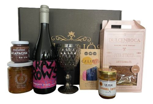 Box Premium Vino Crazy 2 , El Regalo Perfecto Tesoro Gourmet