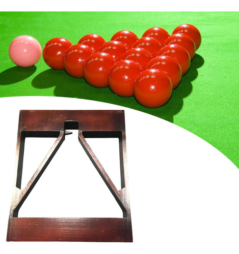 Estante Triangular De Bolas De Billar De Madera, Soporte