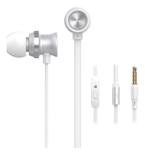 Auriculares Stereo Colores Mp3 Mp4 iPod Pc Running Hi Fi Alta Fidelidad Color Plateado