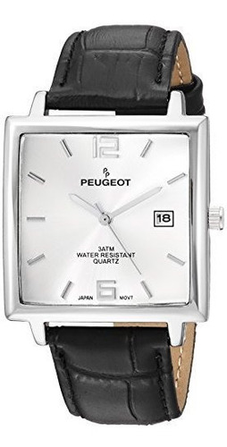 Reloj De Hombre Y Metal De Cuarzo  Modern Rectangular  Peuge