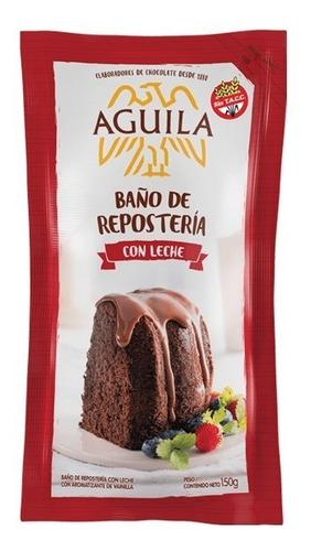 Baño De Reposteria Aguila Chocolate Con Leche Mediano 150gr Sin Tacc