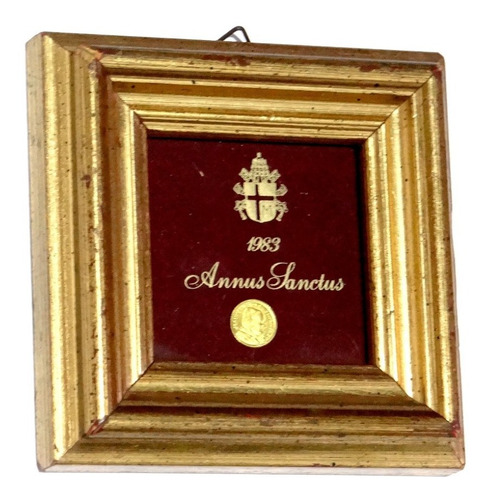 Medalla Moneda Oro 8k Papa Juan Pablo I I Hecha Italia (Usado)