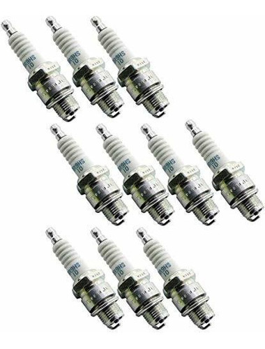 Ngk 4551 Pack Of 10 Spark Plugs Br9hs-10 