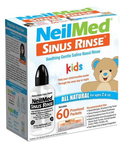 Neilmed Kids Sinus Rinse Lavado Nasal Para Niños Botella +60