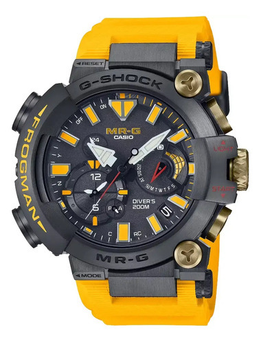 Reloj Casio G-shock Frogman 30 Aniversario Mrg-bf1000e-1a9 Color de la correa Amarillo