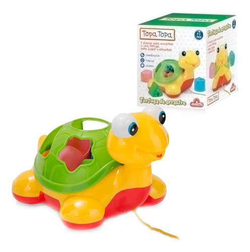 Juego De Arrastre Topa Topa Tortuga Para Bebé Infantil