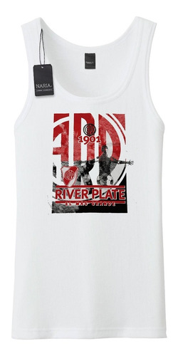 Musculosa Hombre River Plate Dibujo Art Logo - Deri7