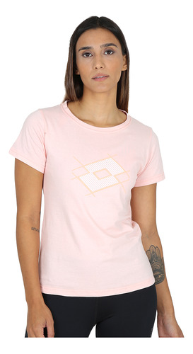 Remera Urbana Lotto Athletica Due Mujer En Rosa | Stock Cent