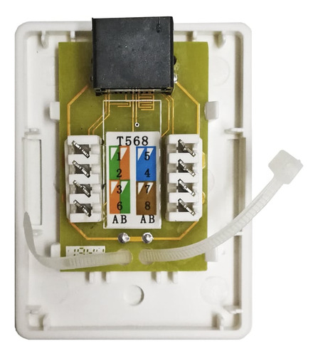 Roseta Cat 6 Con Módulo Caja Rj45 X Pack 10 Unidades