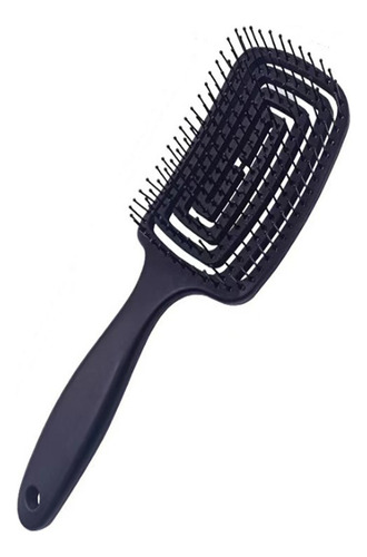 Cepillo De Cadello1 Pieza Peine De Laca Elástica De Unicolor Negro