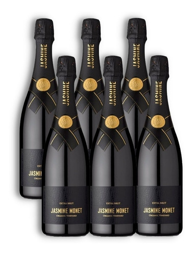 Jasmine Monet Black Champagne Extra Brut Caja X6u 750ml