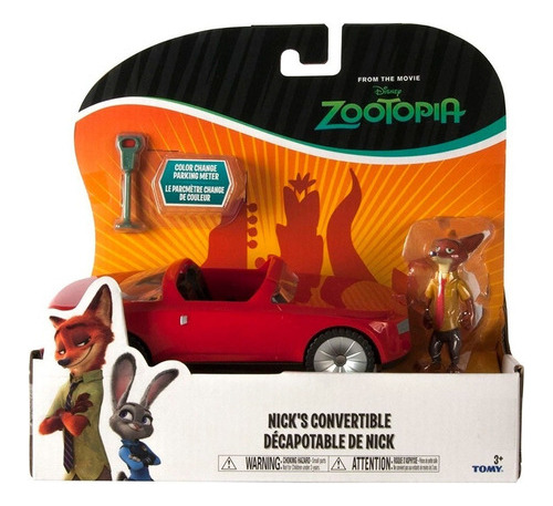 Zootopia Vehiculos Autos De Nick O Judy Con Muñeco Disney