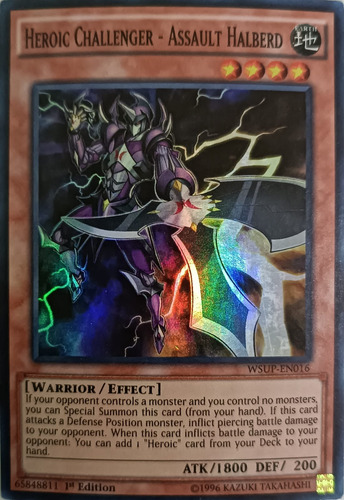 Yugioh! Heroic Challenger - Assault Halberd Wsup-en016 1st E
