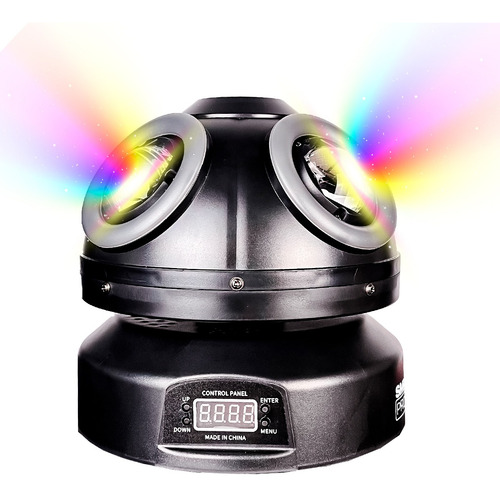 Laser Giratorio Rgb Con Aro Led Rgb Fangus Dmx Dj Luces