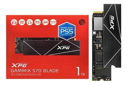 Disco Xpg Ssd Gammix S70b Blade 1tb Pciex M.2 2280 Nvme Ps5