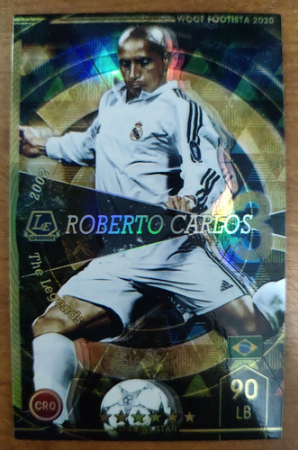 Tarjeta Roberto Carlos Real Madrid 02 Wccf 2020 Panini Japón