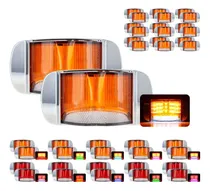 Comprar 10 Par Plafon 21 Led Lateral Rectangular Bisel Cromado 12-24