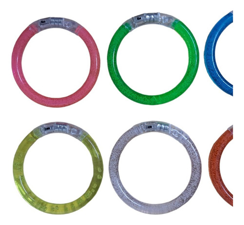 Pulsera Led Luminosa Acrílica X 5 Cotillón - Cienfuegos