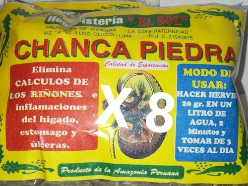 Chanca Piedra 8 Paquetes 