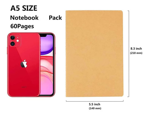Y 24 Pack Kraft Notebook Journals Para Viajeros,