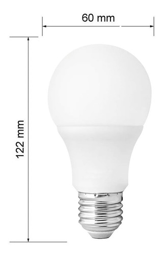 Kit 10 Lâmpada Led 7w Bulbo Bivolt E27 90% Mais Econômico!